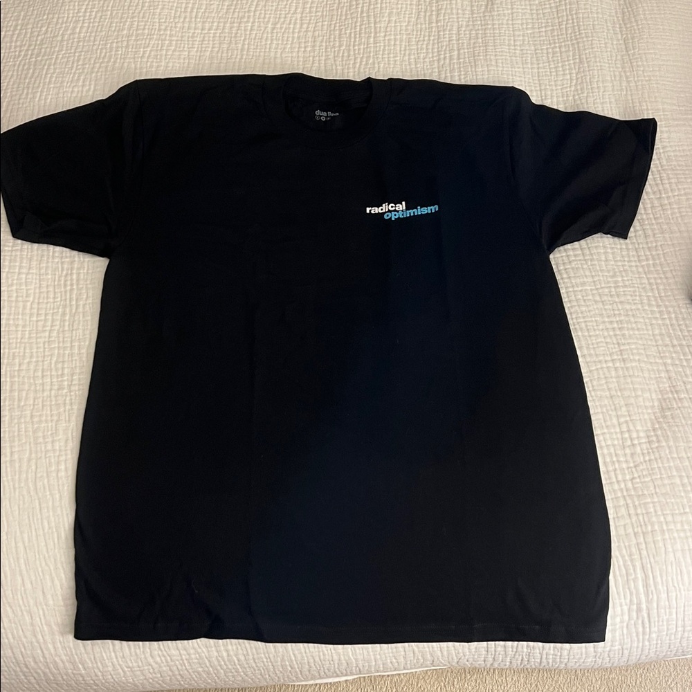 Official tour merch - radical optimism black dua lipa shirt